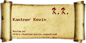 Kastner Kevin névjegykártya